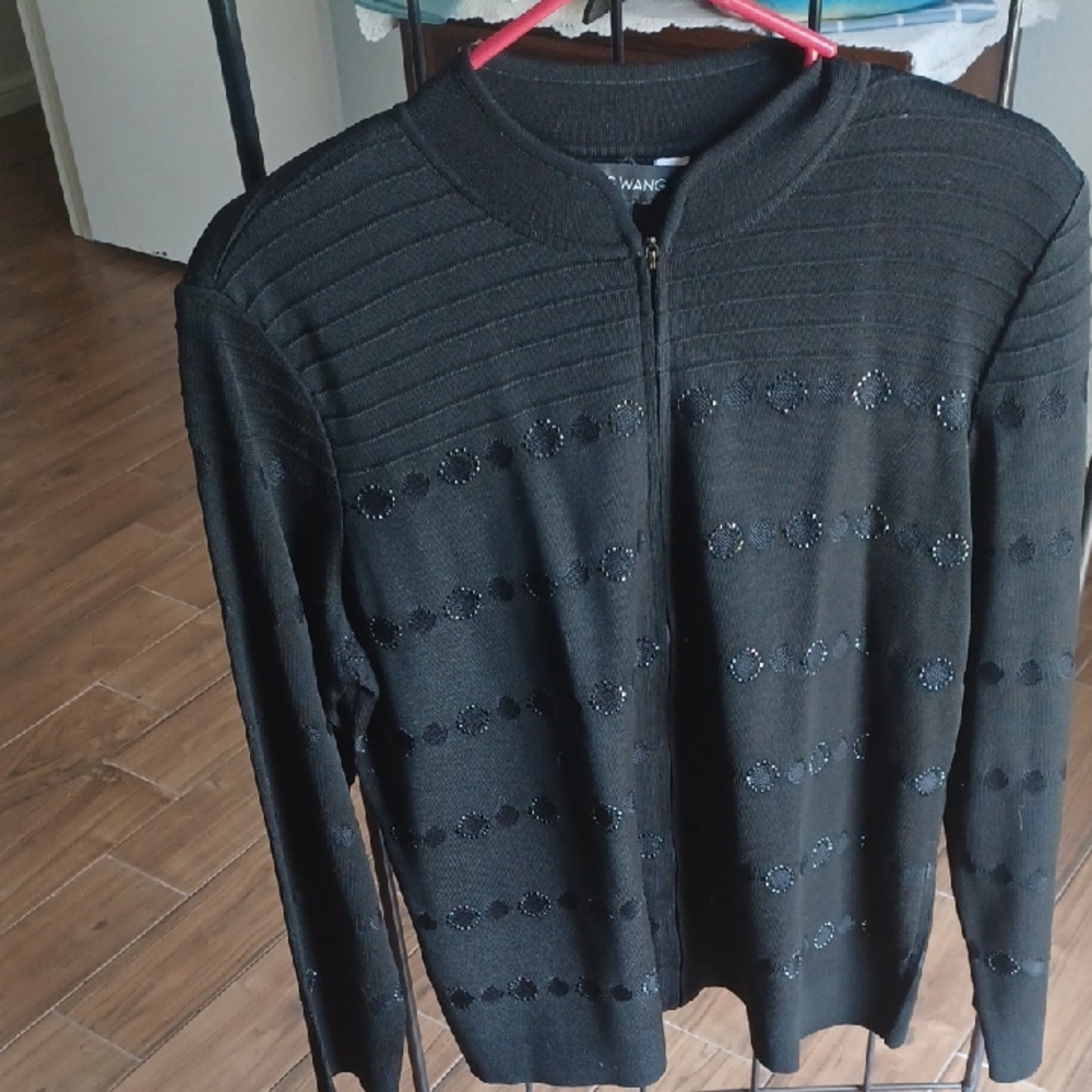 Ming Wang Womens Black Jacket Size Large